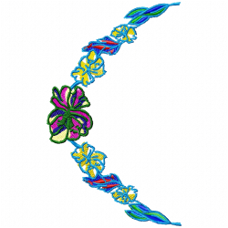 Flowers And Tree Embroidery Design 1 Flowers And Tree Embroidery Design 1